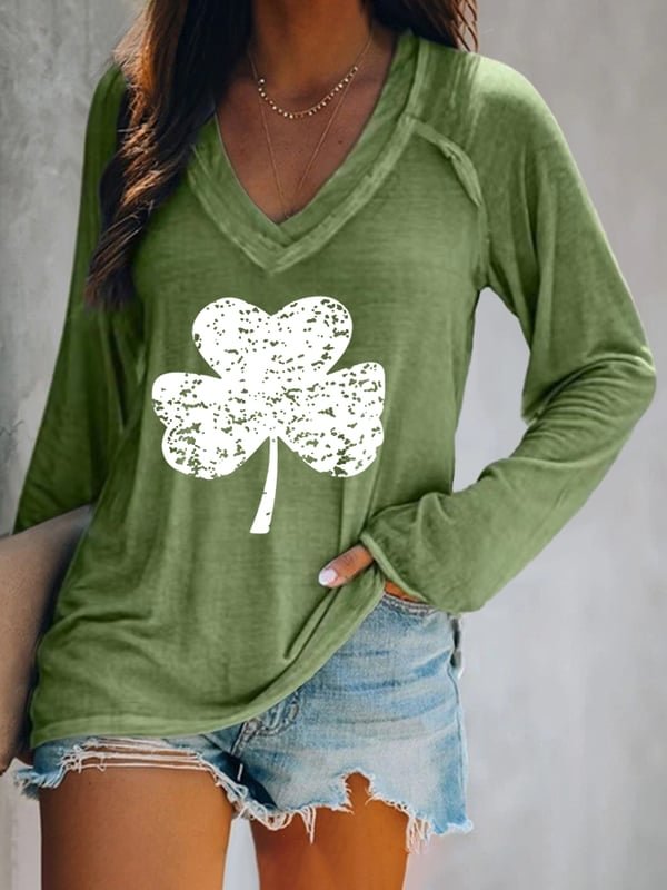 Women's Happy St Patrick's Day Print Casual T-Shirt