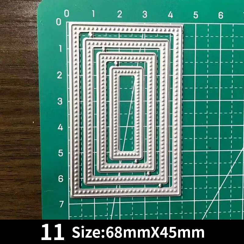 Frames Square Card Curves Border Metal Cutting Dies for DIY Scrapbook Cutting Die Paper Cards Embossed Decorative Craft Die Cut