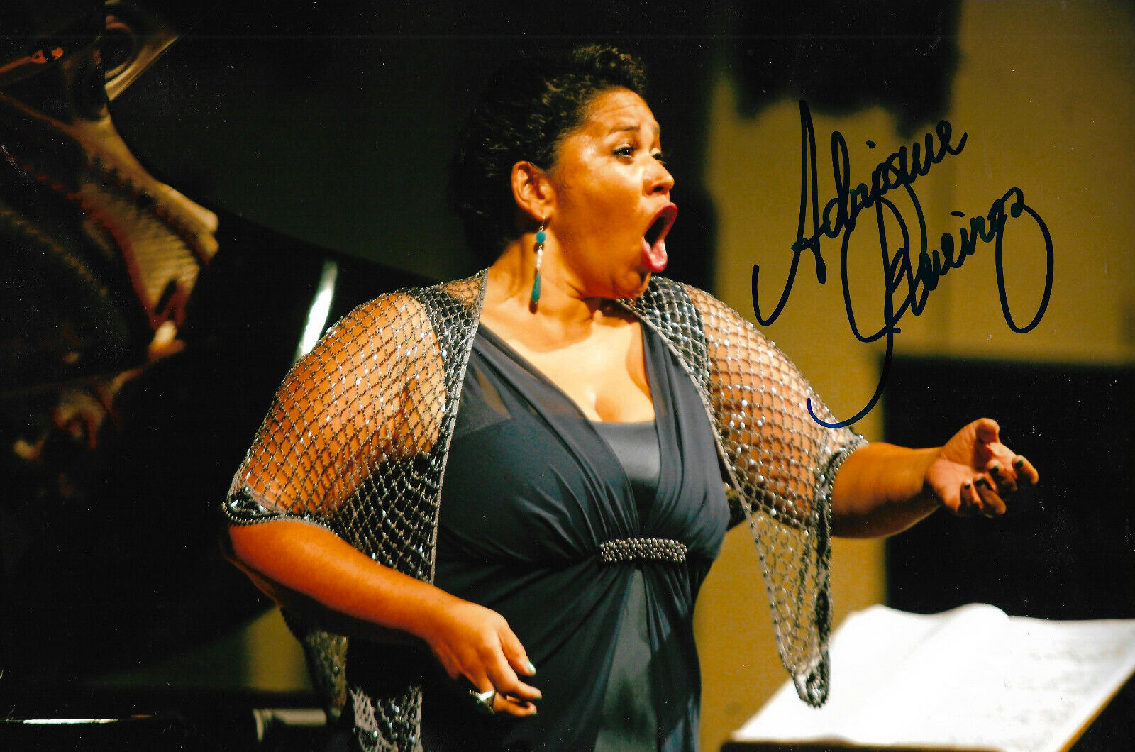 Adriane Queiroz Opera signed 8x12 inch Photo Poster painting autograph