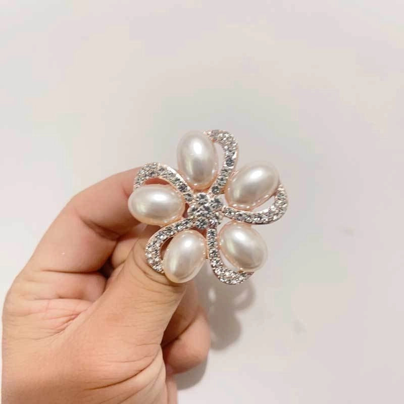 Elegant Glam Pin Heart Shape Flower Bow Knot Alloy Plating Artificial Pearls Women’s Brooches