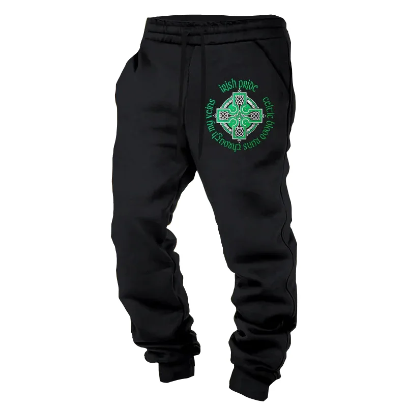 St. Patrick's Day Printed Casual Sweatpants、、URBENIE