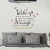 Inspiring Quote Floral Butterfly Wall Sticker Home Decor