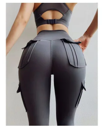 Uveng Uveng Fashion Solid Color Legging Sexy Small Foot Trousers Women's High Waist Fitness Leggings