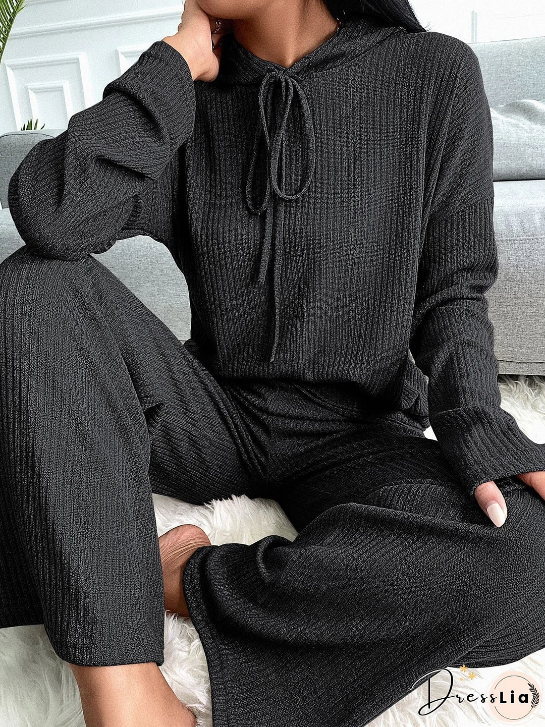 Sets Long Sleeve Hoody & Pants Casual Two-Piece Set for Women