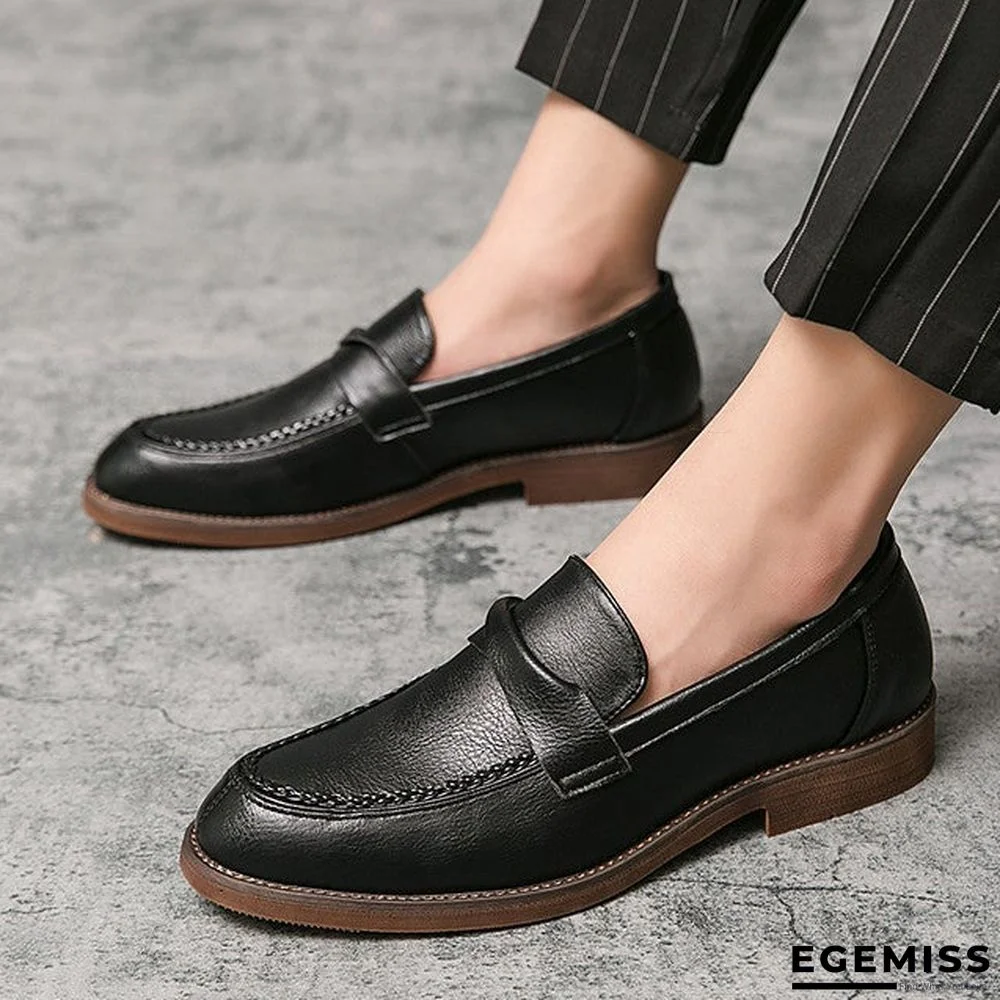 Men's Fall / Winter Business / Casual Daily Loafers & Slip-Ons PU Wear Proof Black / Brown | EGEMISS