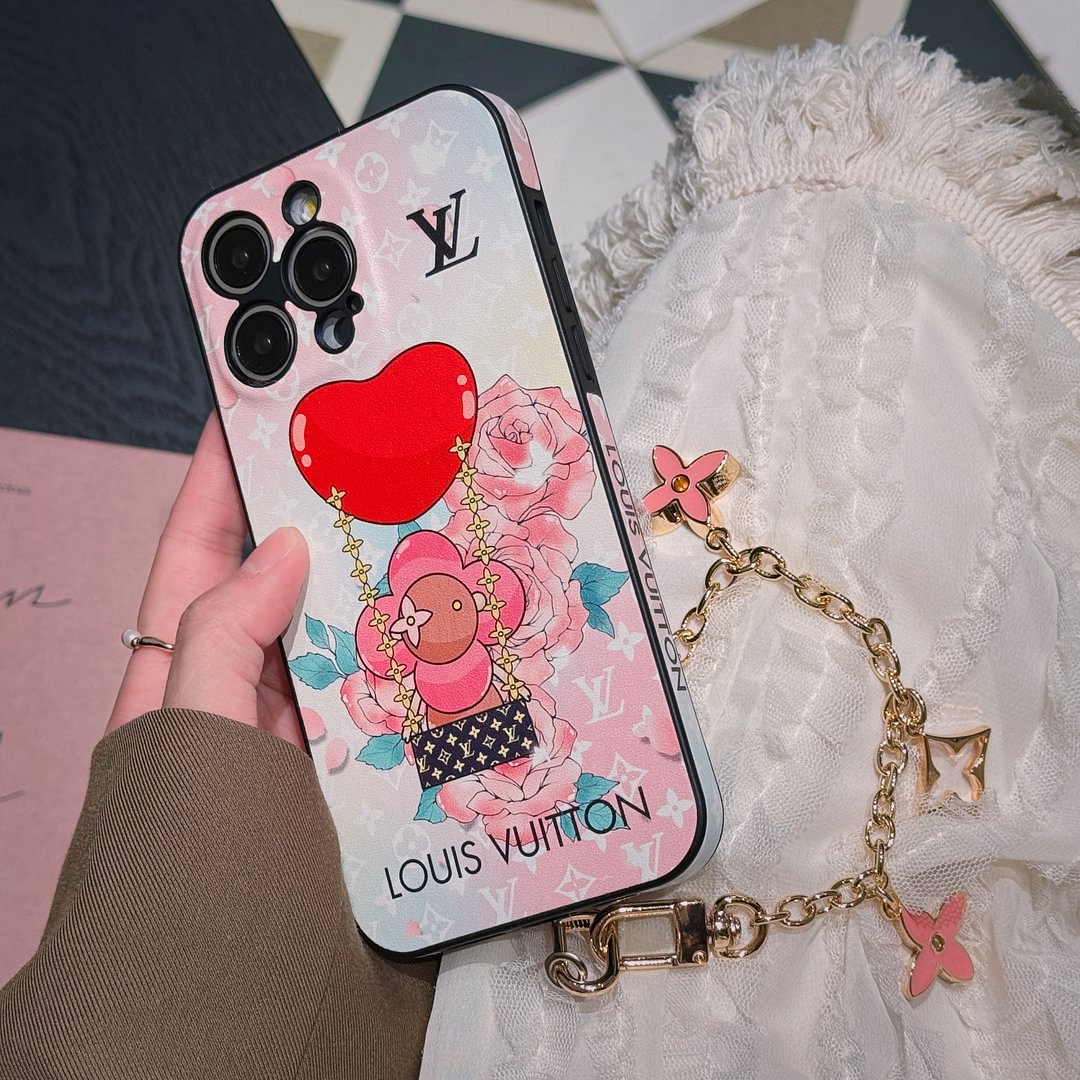 Louis Vuitton Canvas Leather LV Monogram Matching Bracelet Apple iPhone Case ProCaseMall