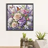 Peinture Diamant En Forme Spéciale De Rose Papillon-40*40CM