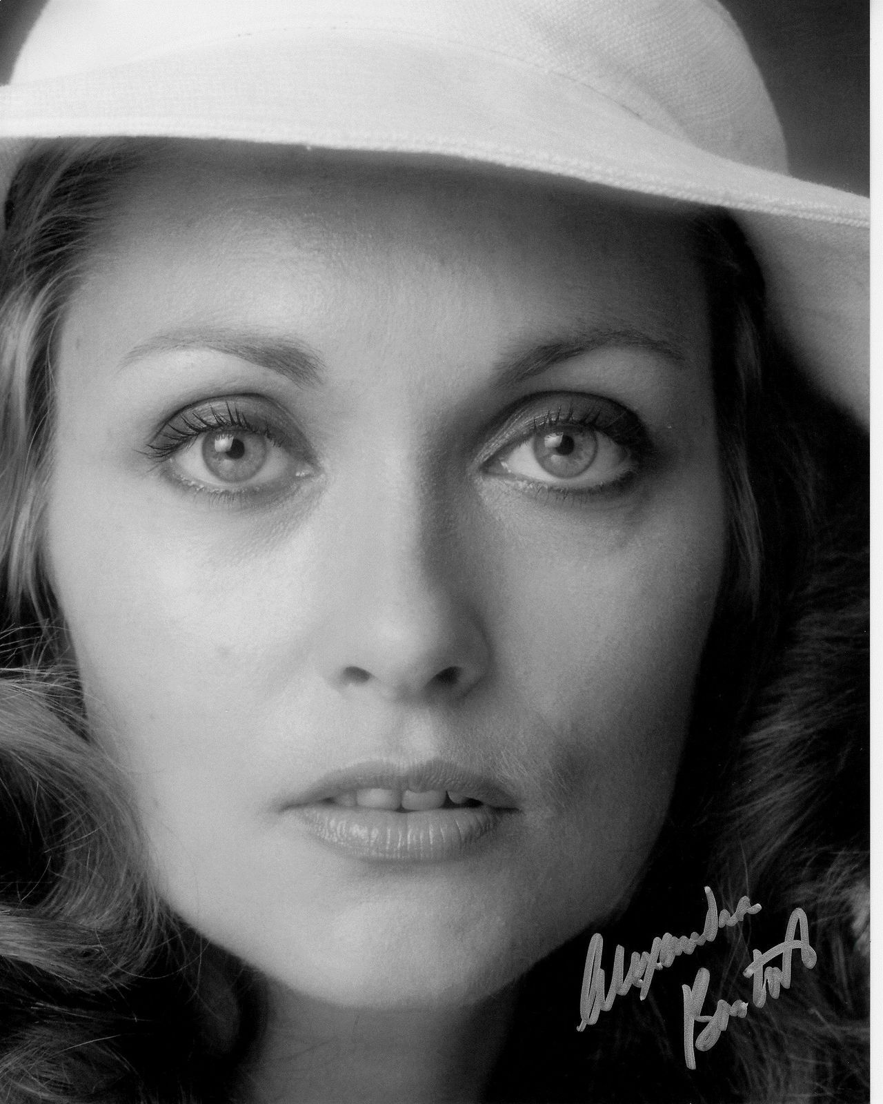 ALEXANDRA BASTEDO hand-signed GORGEOUS YOUNG 8x10 portrait closeup UACC RD COA