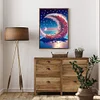 Diamond Painting-DIY Crystal Rhinestone Wreath Moon