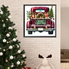 (40*40cm)Christmas Car - Full Round Drill Diamond Painting