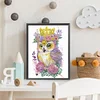 Diamond Painting-DIY Crystal Rhinestone Wreath Owl