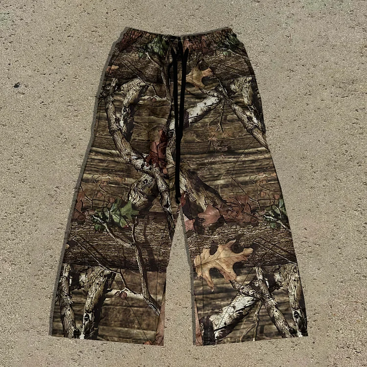 Tree camouflage casual trousers