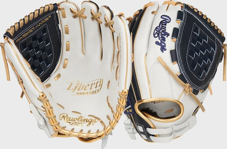 Liberty Advanced Color Series 12 in Fastpitch Glove, White/Royal