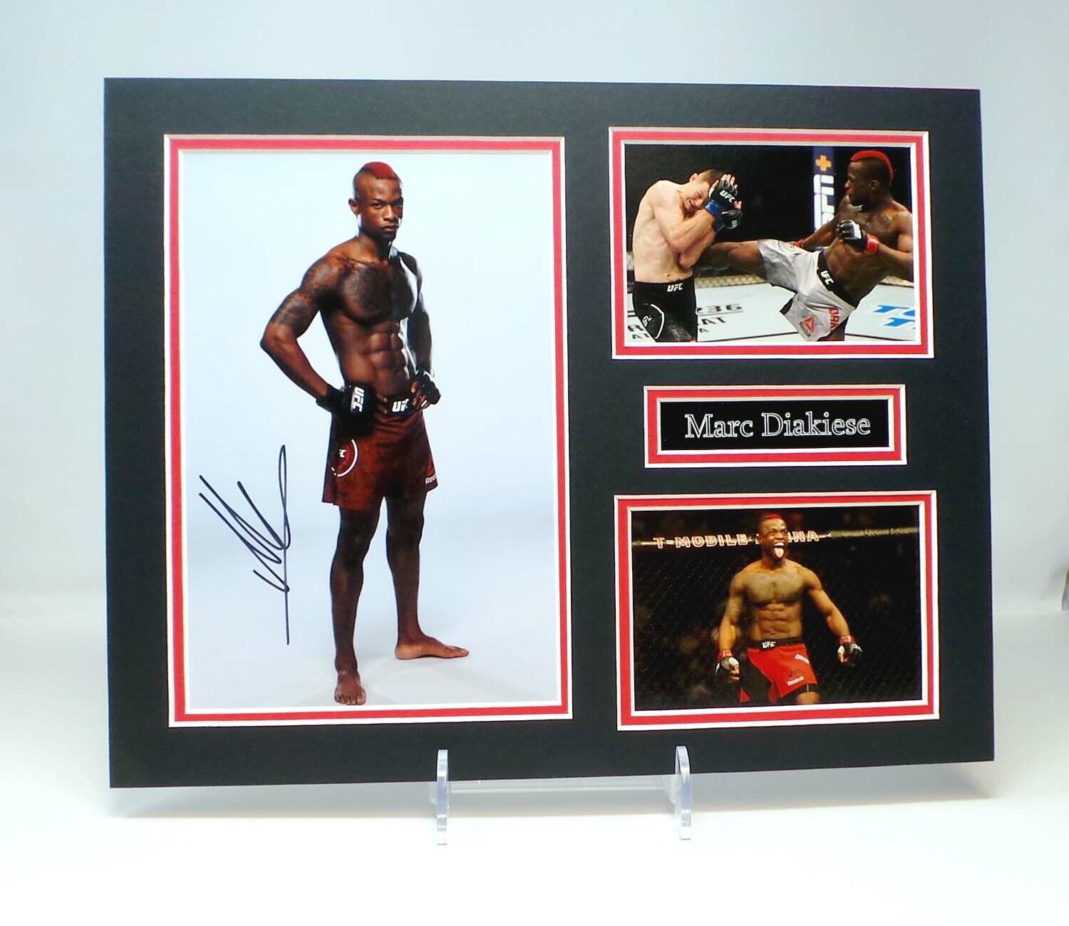 Marc Bonecrusher DIAKIESE Signed Mounted Photo Poster painting Display AFTAL RD COA UFC Fighter