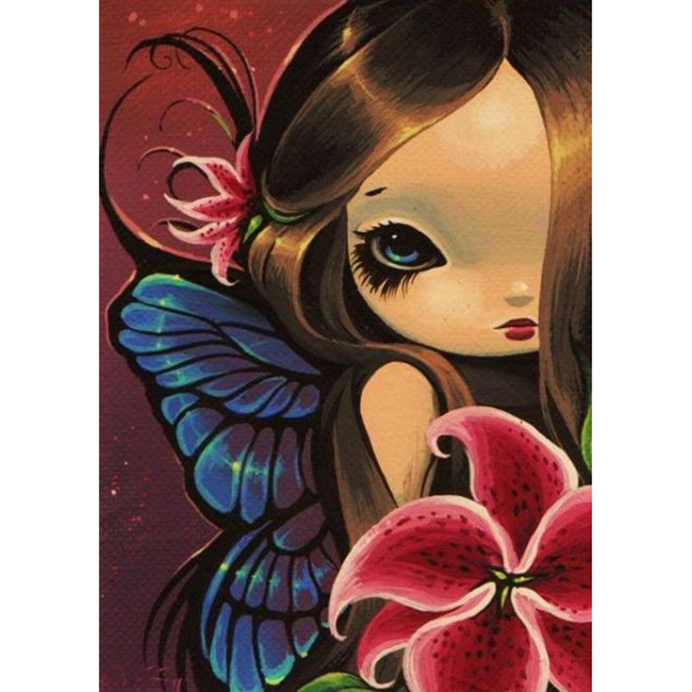 

Big Eyes Doll - Round Drill Diamond Painting - 30*40CM, 501 Original