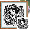 Snow White Silhouette-11CT Stamped Cross Stitch 40*40cm tapestrymarket
