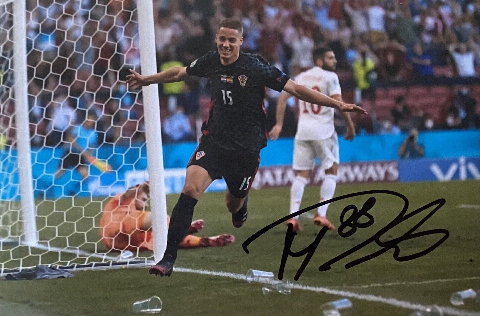 Mario Pasalic Genuine Hand Signed Croatia 6X4 Photo Poster painting 2