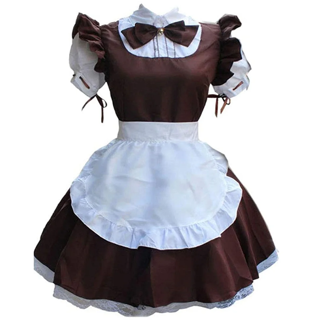 Sexy French Maid Costume Sweet Gothic Lolita Dress Anime Cosplay Sissy Maid Uniform Plus Size Halloween Costumes For Women 2021