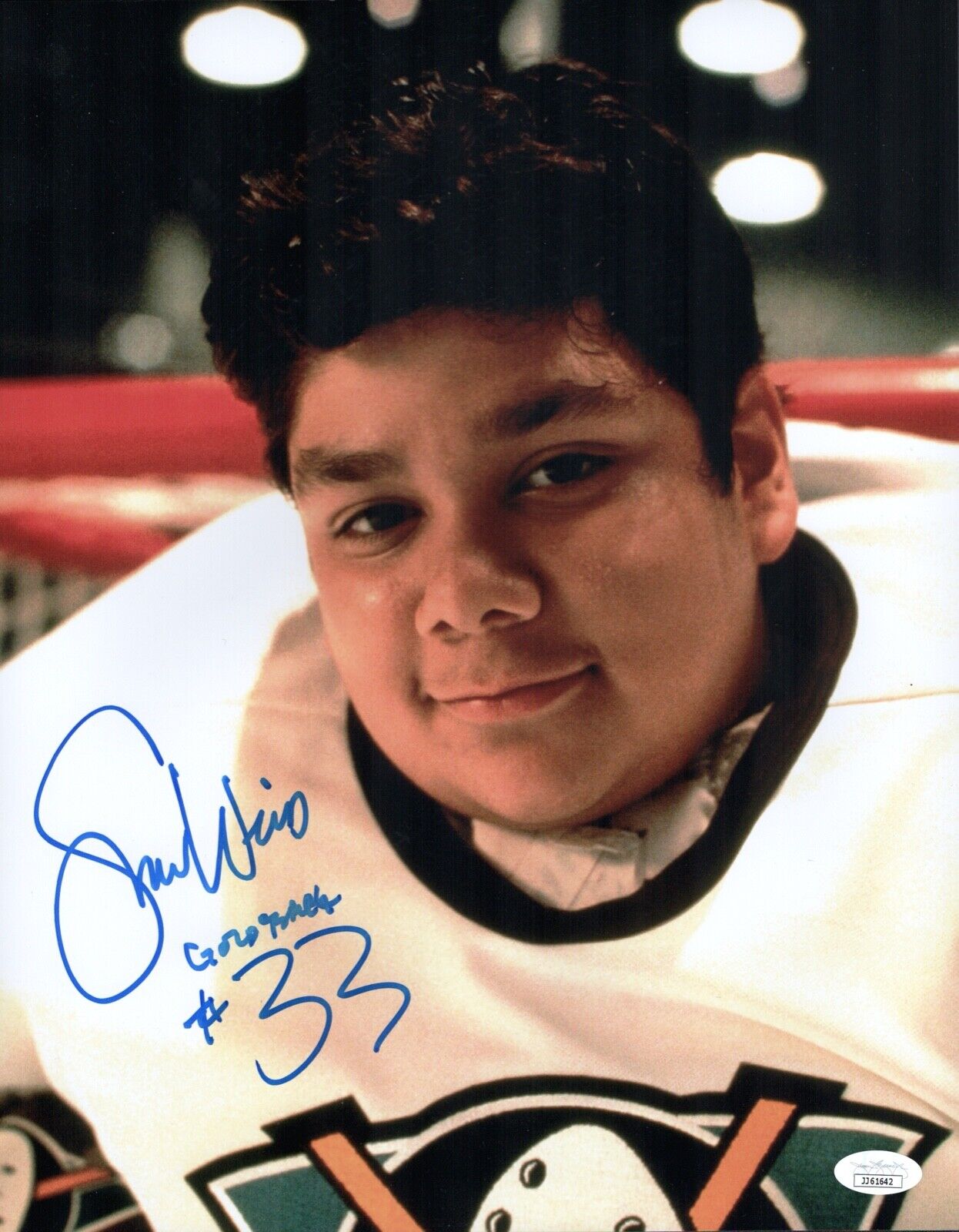 SHAUN WEISS Signed 11x14 Photo Poster painting Greg Goldberg The Mighty Ducks #33 COA JSA Cert