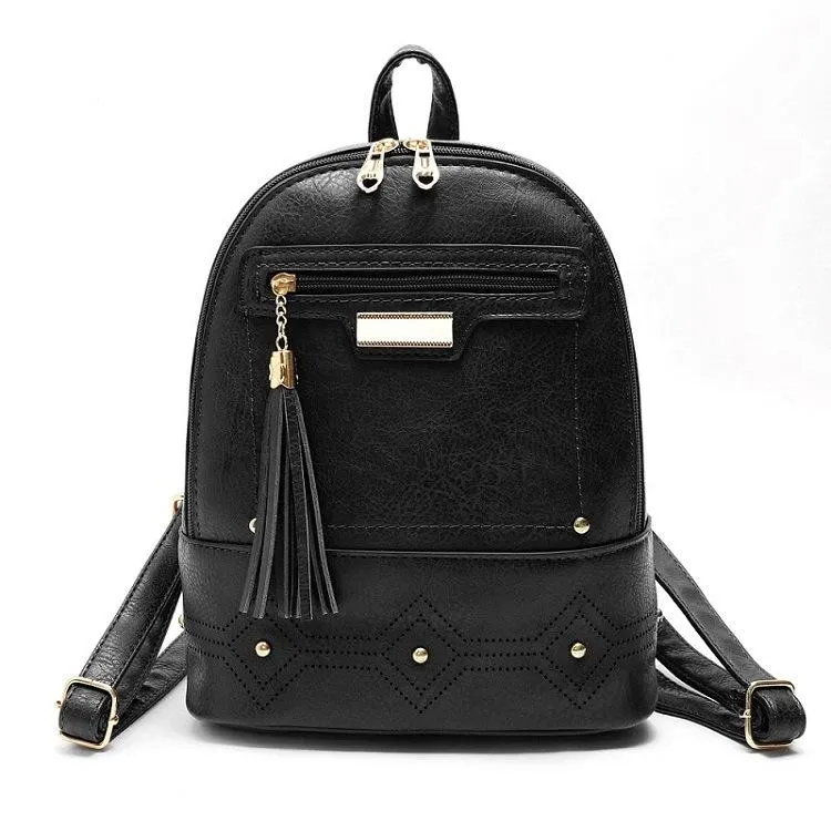 New Vintage tassel hollowed out Backpack