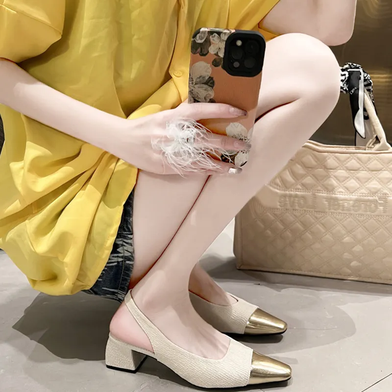 Churchf Churchf Evening Summer Heels 2025 French Small Fragrant Sandals High-End Pointed With Skirt Women's Shoes