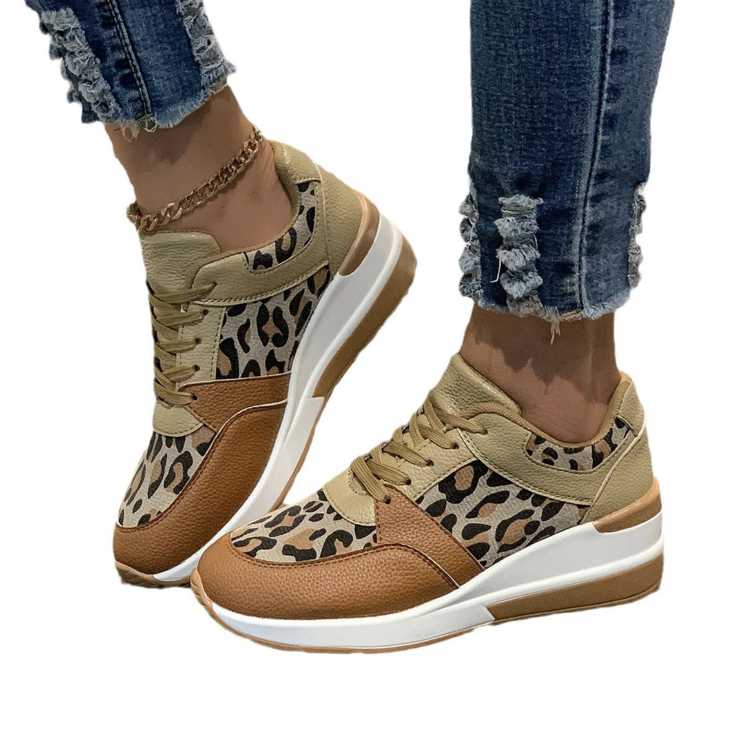 Yyvonne Spring And Autumn New Color Tie With Thick-Soled Women's Singles Shoes Large-Size Water Drill Sports Casual Shoes