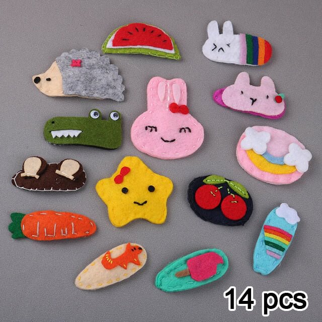 Cute Felt Hair Clips for Little Girls
