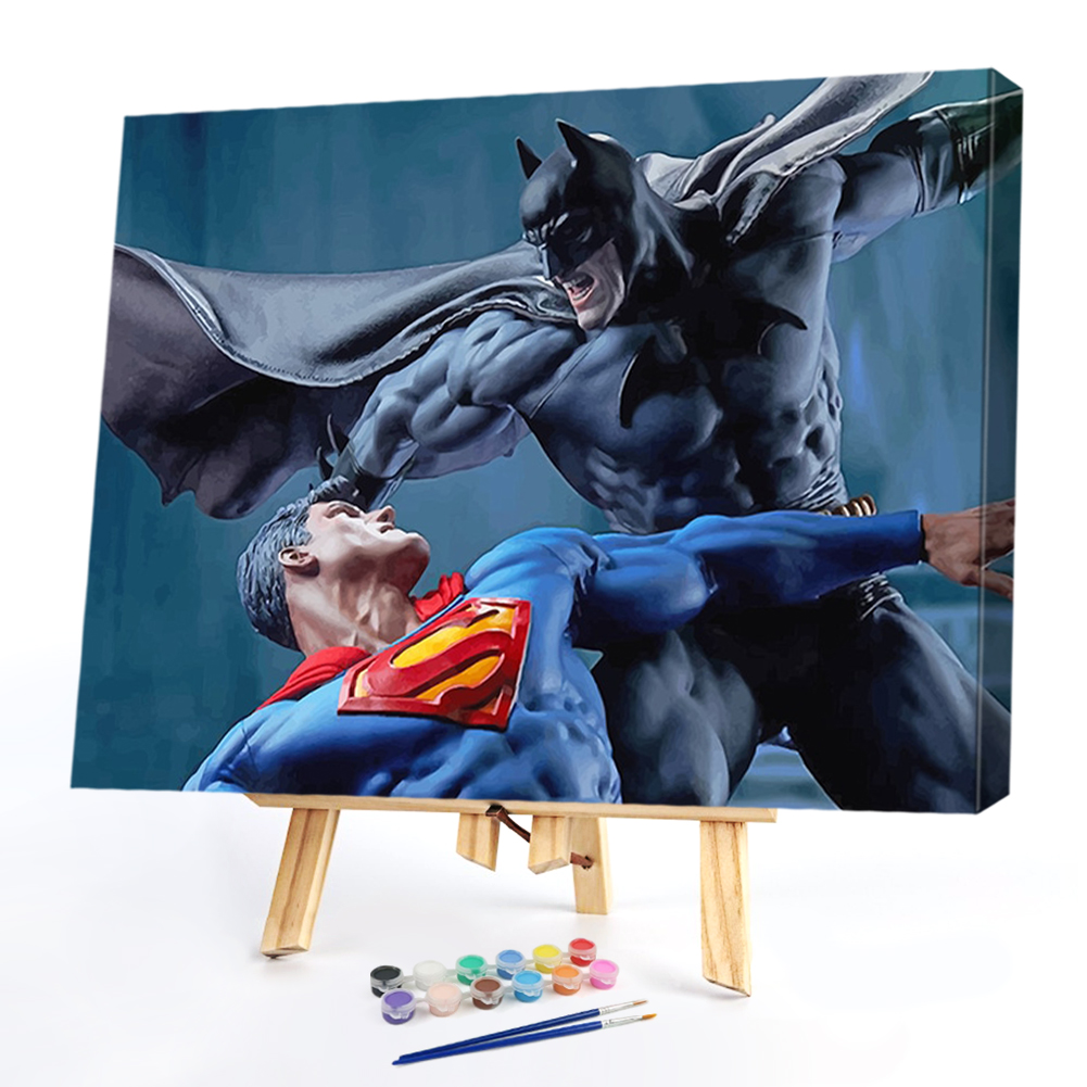 

50*40CM - Paint By Numbers - Superman Batman, 501 Original