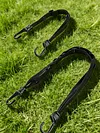 Black Motorcycle Luggage Strap Large Capacity Stretchable Storage Net with Hook for Secures Various Luggage Helmets Small Item