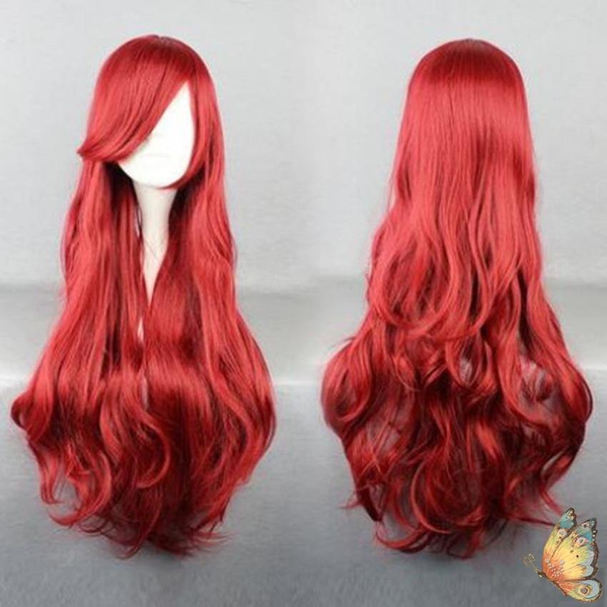 The Little Mermaid Arielle die Meerjungfrau Perücke Cosplay Perücke Rot