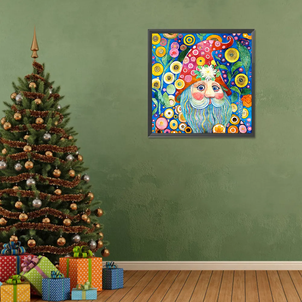 Diamond Painting - Full Round Drill - Garden Gnome(Canvas|30*30cm)