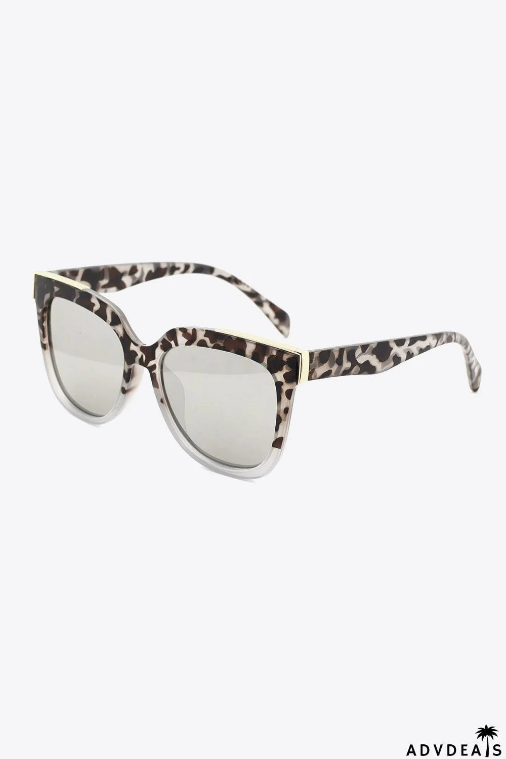Tortoiseshell Polycarbonate Frame Full Rim Sunglasses