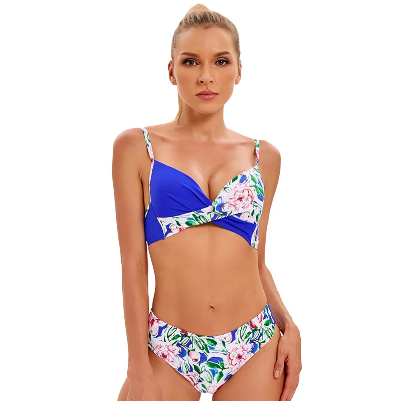 Bikini Split Swimwear Women'S Printed Bathing Suit