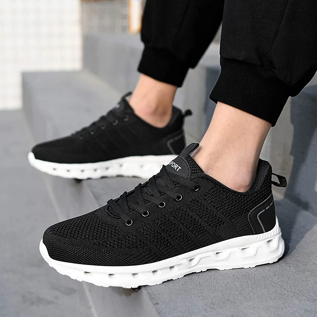Men's Sneaker Summer Large Size Lace Up Mesh Outdoor Non Slip Casual Running Shoes