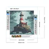 Diamond Painting-DIY Full Round Drill Lighthouse