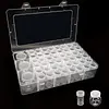 3Psc Pumpkin +48Pcs Round Bottles Diamond Painting Containers Multi Purpose Portable Plastic Case Box with Stickers & Compartments Arts Crafts Storage Bottle for Hardware Rhinestone (48PCS)