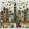 (Multi-Style) Halloween House-11CT Stamped Cross Stitch 50*50cm/19.69*19.69in