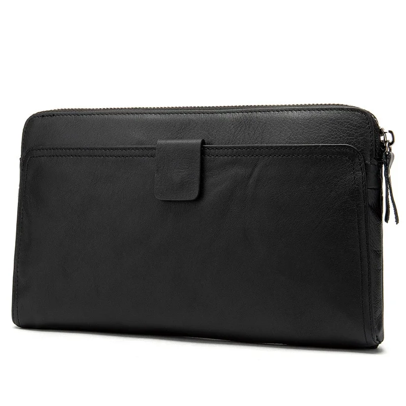 Pongl capacity cowhide mobile phone bag genuine leather clutch wallet purse bag men women clutches men wallets hand bag long