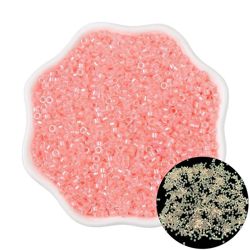 1 Pack Glass Solid Color Beads