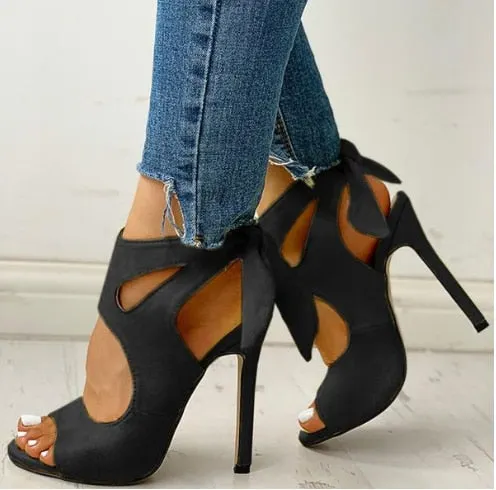 2020 New Women summer Thin High Heels embroidered Peep Toe gladiator pumps office sandals party shoes