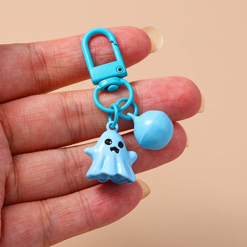Cartoon Style Cute Commute Ghost Alloy Halloween Keychain