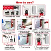WOYO PDR100 Car Paintless Dent Repair Tool with Steel Tabs Kit Set, Automotive Reusable Slide Hammer With Cold Glue PDR Tools