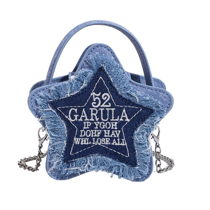 Women’s Small Pu Leather Letter Streetwear XINGX Shape Zipper Crossbody Bag