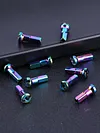 10Pcs Bike Spoke Nipples 14G Colorful Spokes Nipples for Mountain Road Bicycles