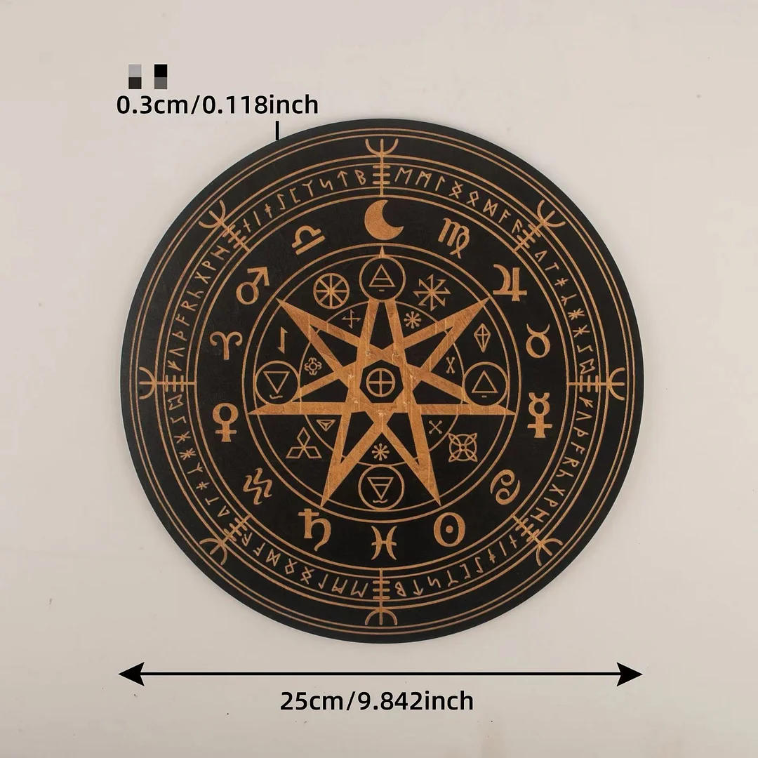 Divination Information Board Metaphysical Message Board Pendulum Board Pendulum Book Pendulums Desk Topper Pendulum Reading Board Table Topper Letter Board Wooden Crystal