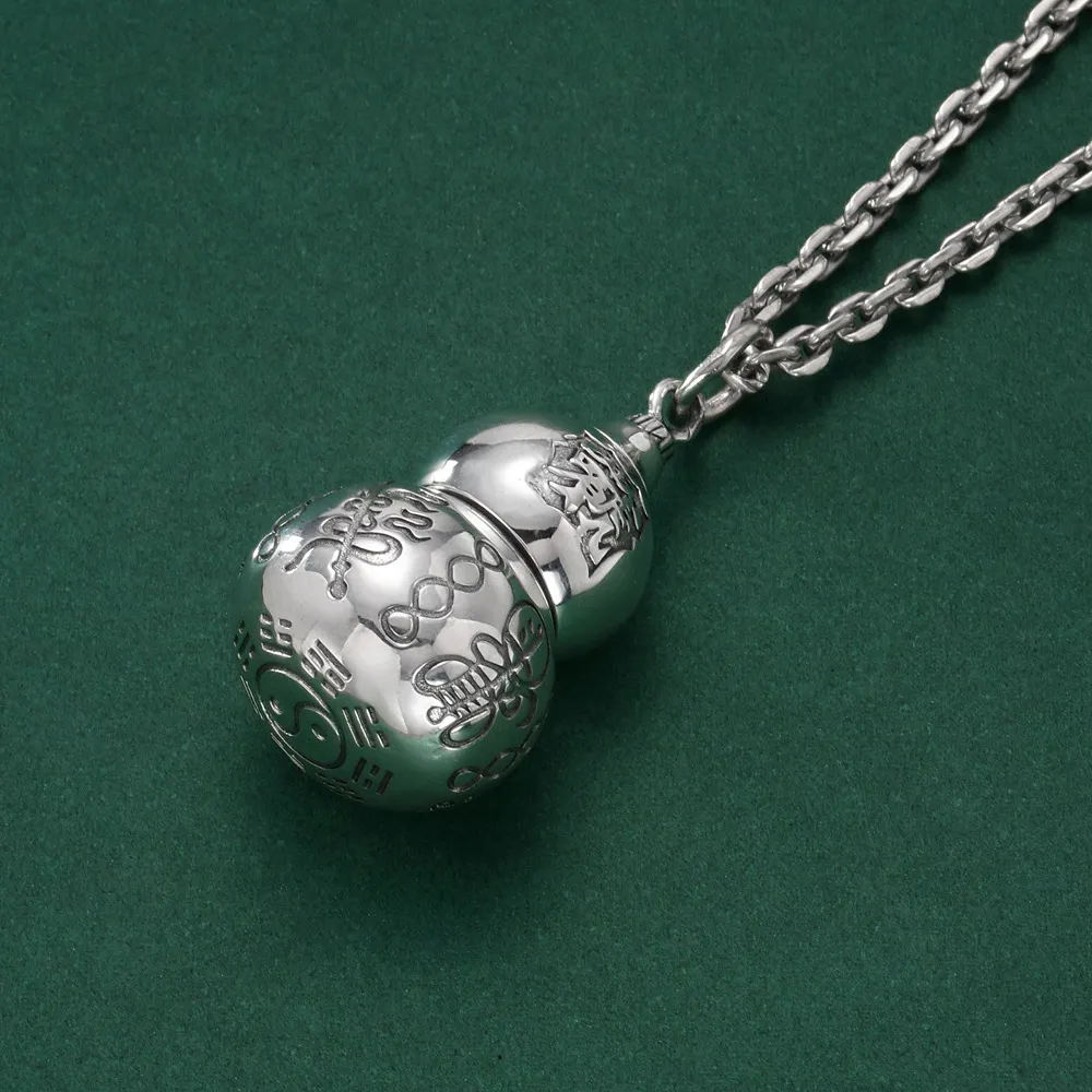 Chinese Style Fortune Luck Five Thunder Gourd Necklace