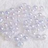 Gloss Flashing Colors Acrylic Round Beads DIY Accessories