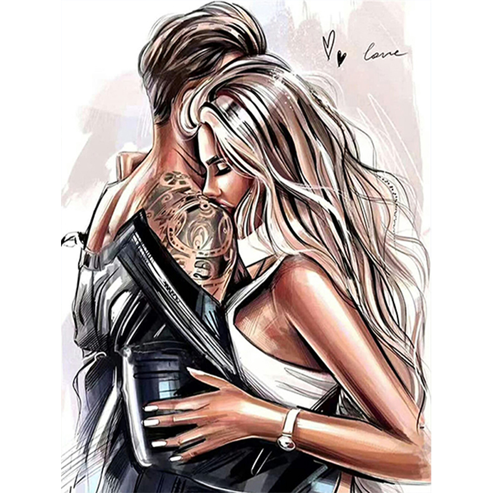 

Lovers Embrace - Round Drill Diamond Painting - 30*40CM, 501 Original