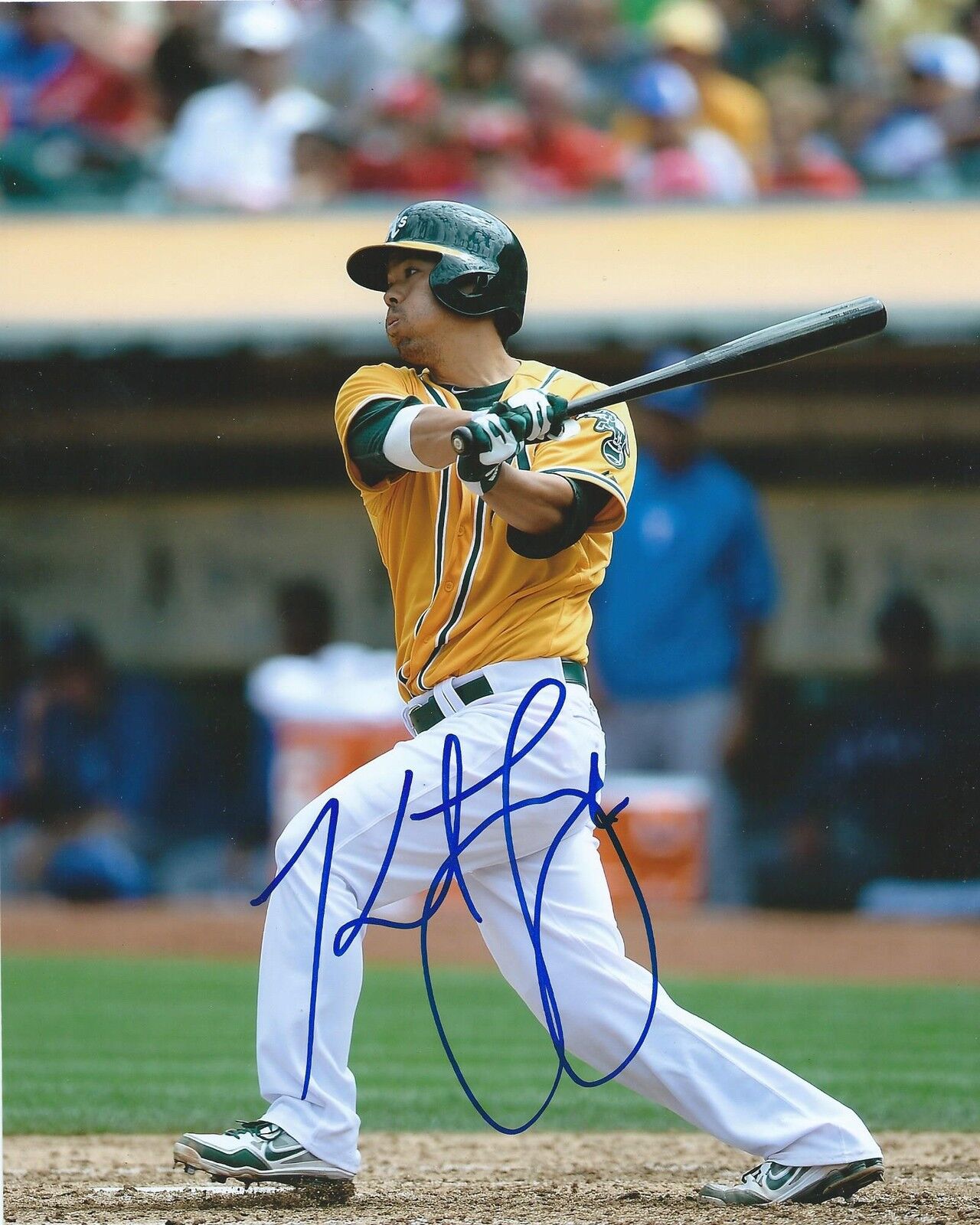 **GFA Oakland Athletics *KURT SUZUKI* Signed 8x10 Photo Poster painting COA**