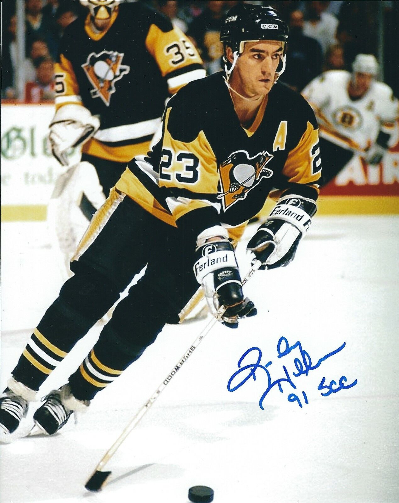 Autographed 8x10 RANDY HILLIER 91 SCC